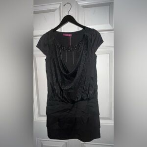 Y2k style black dress